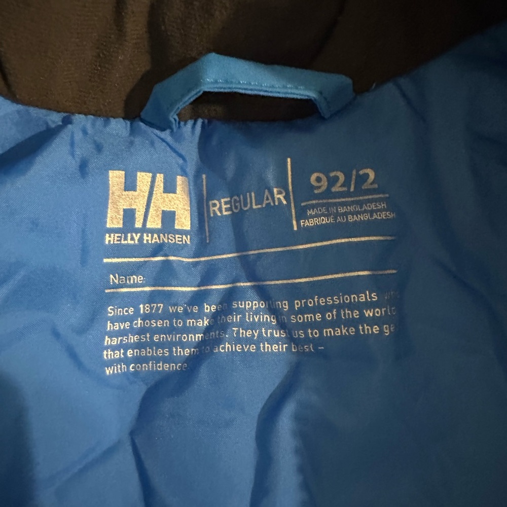 Helly Hansen ski jacket and bib